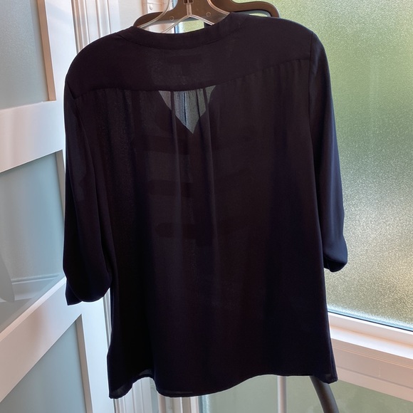 🌸4 for $20🌸 Banana Republic Navy Blouse Sz Small - Picture 3 of 5